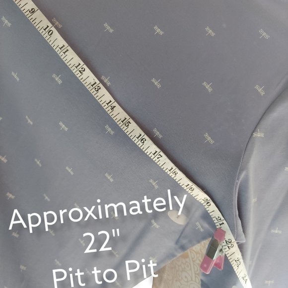 C J Banks 3/4 Sleeve Top with Dragonflies Women's Size 14W - Picture 5 of 6